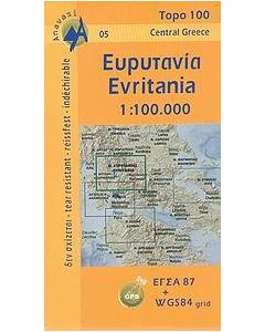 ΕΥΡΥΤΑΝΙΑ - ΟΔΙΚΟΣ ΧΑΡΤΗΣ 1:100 000